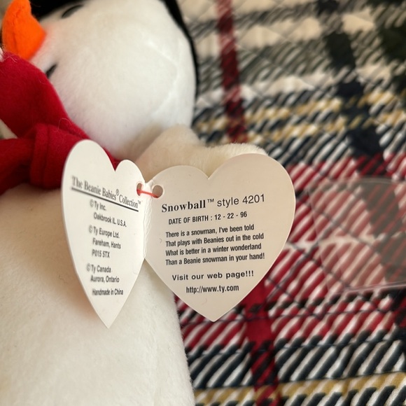 Ty vintage 1996 Ty Beanie Baby named Snowball - Picture 5 of 5